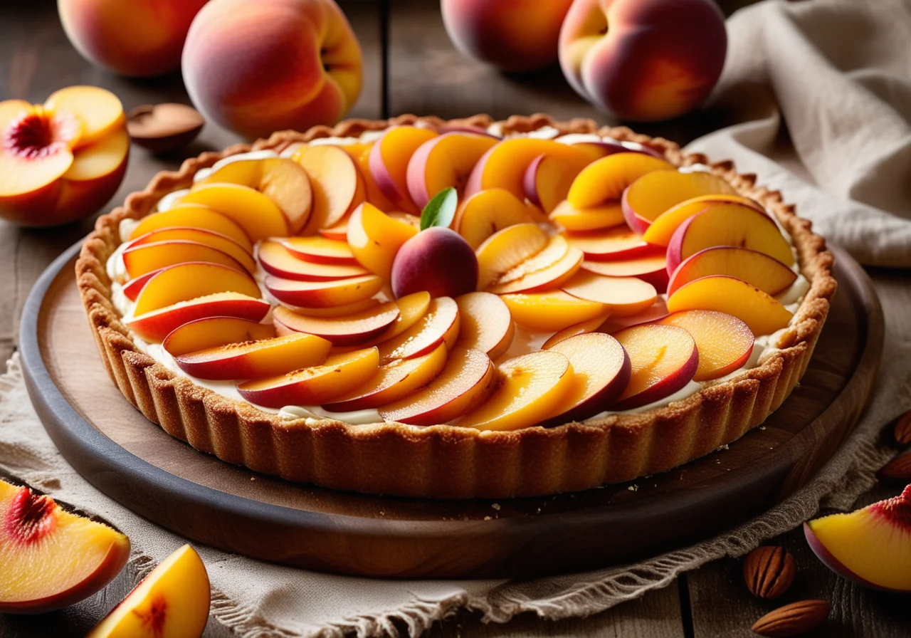 Quark Peach Tart