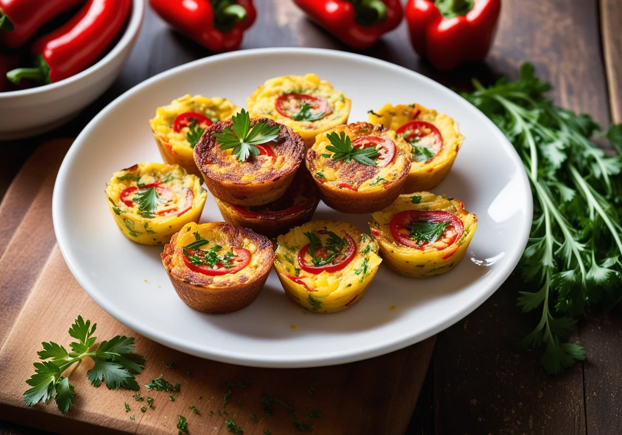 Paprika Frittata Bites