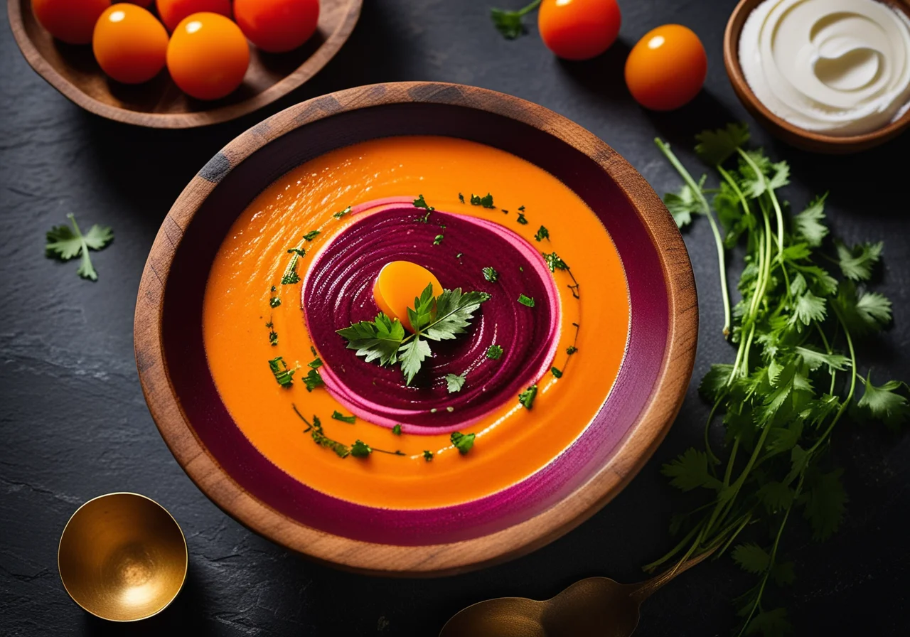 Beetroot Soup with Curry