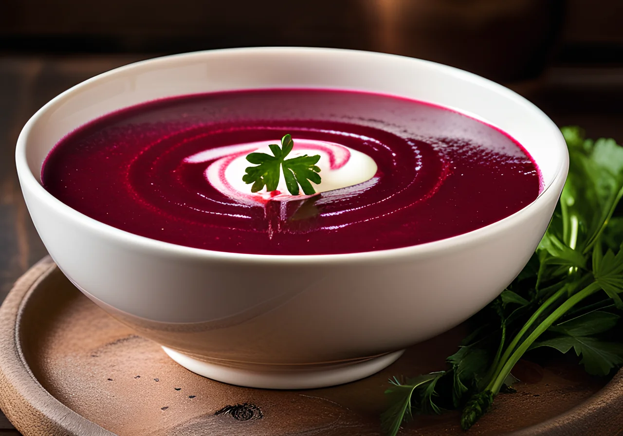 Red Beet Soup Polish Style (Botwinka)