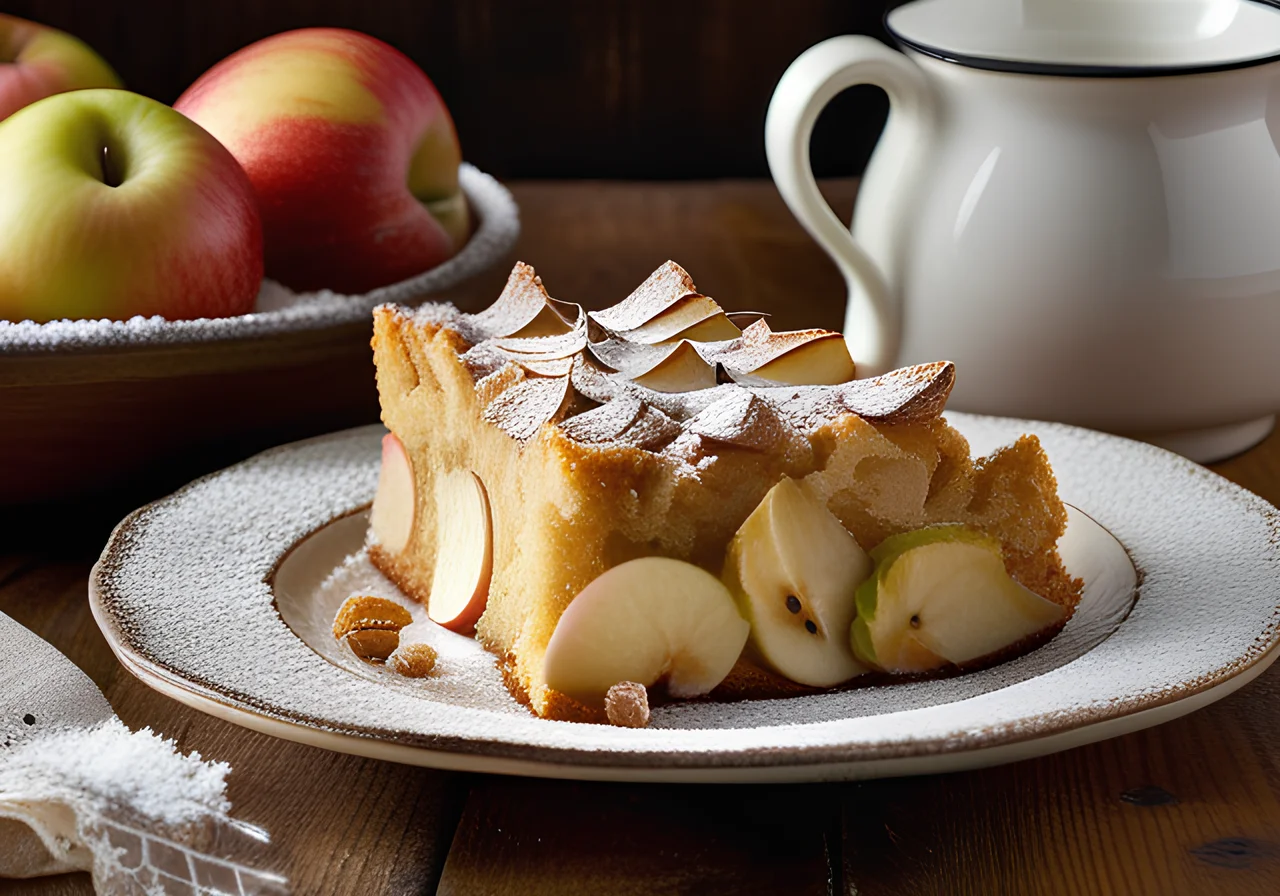 Apple Cake with Dough Grid