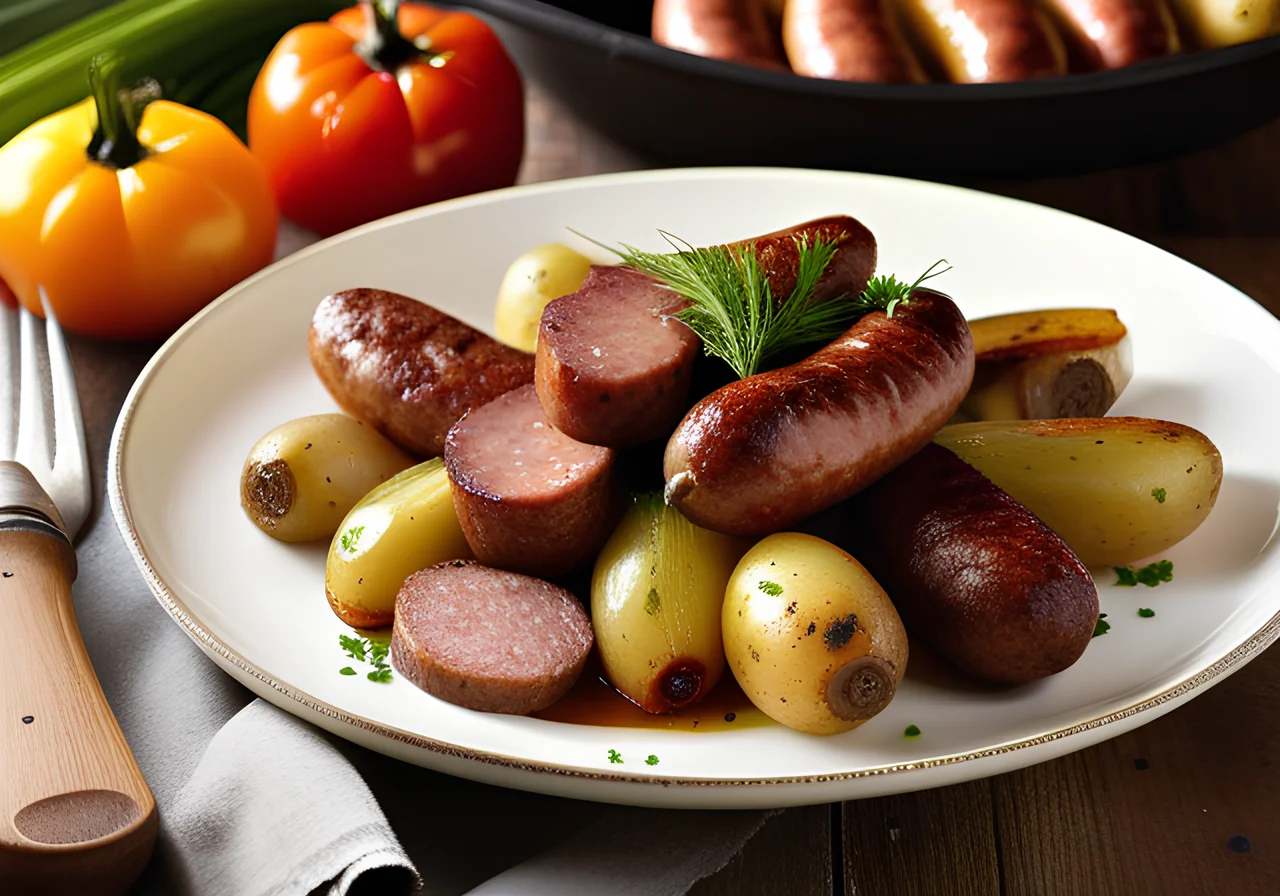 Sausage and Leek Skillet with Potatoes