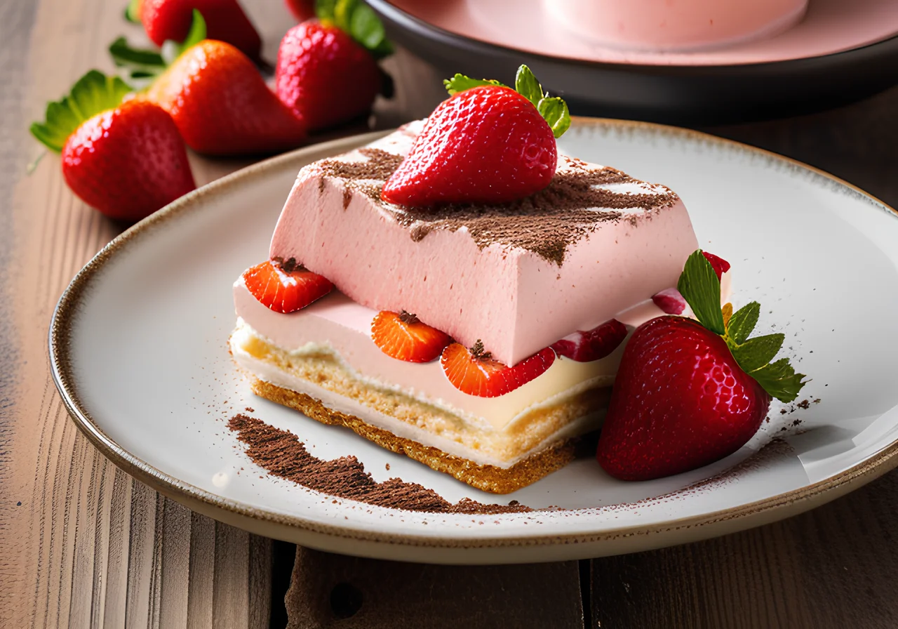 Strawberry Tiramisu Without Egg