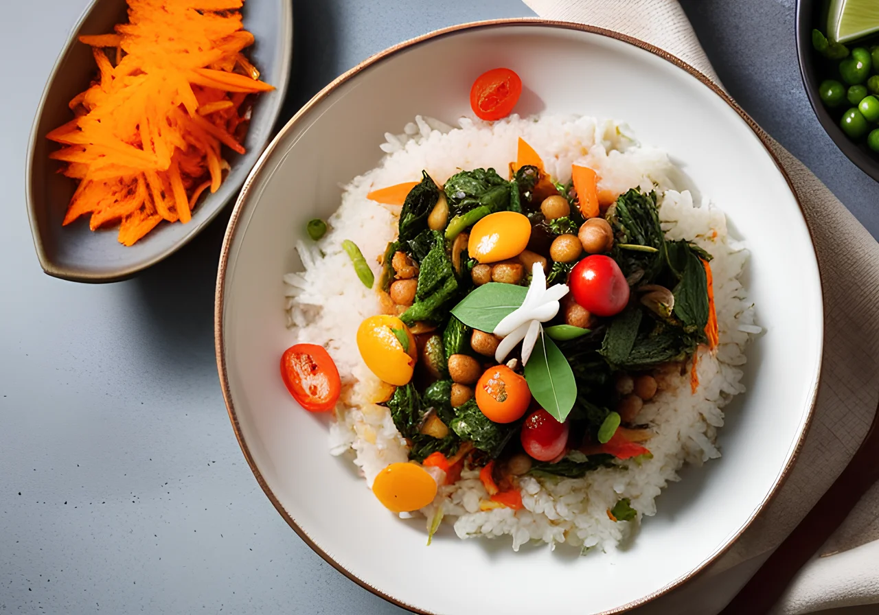 Indian Rice and Vegetable Stir-Fry