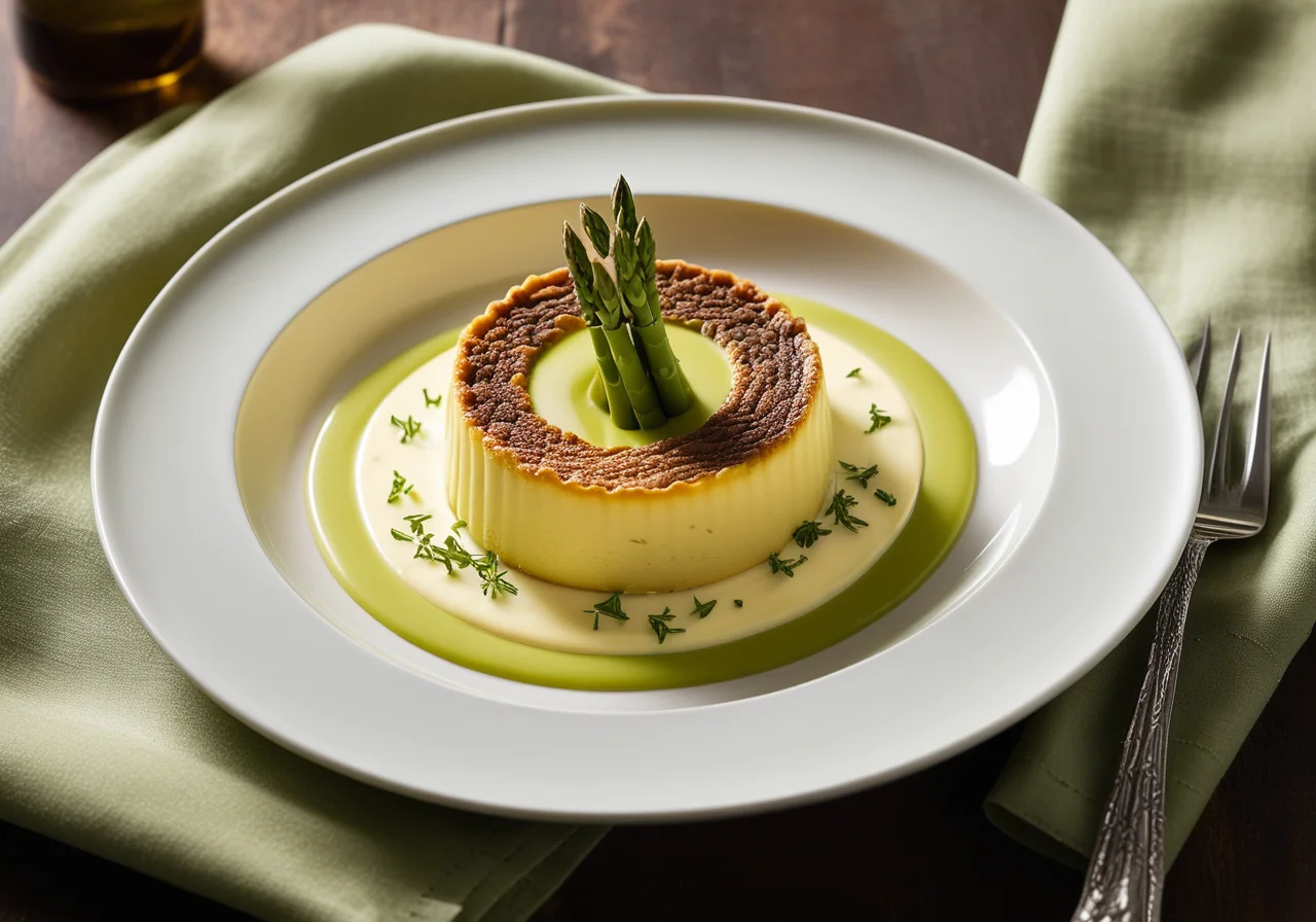 Green Asparagus Flan