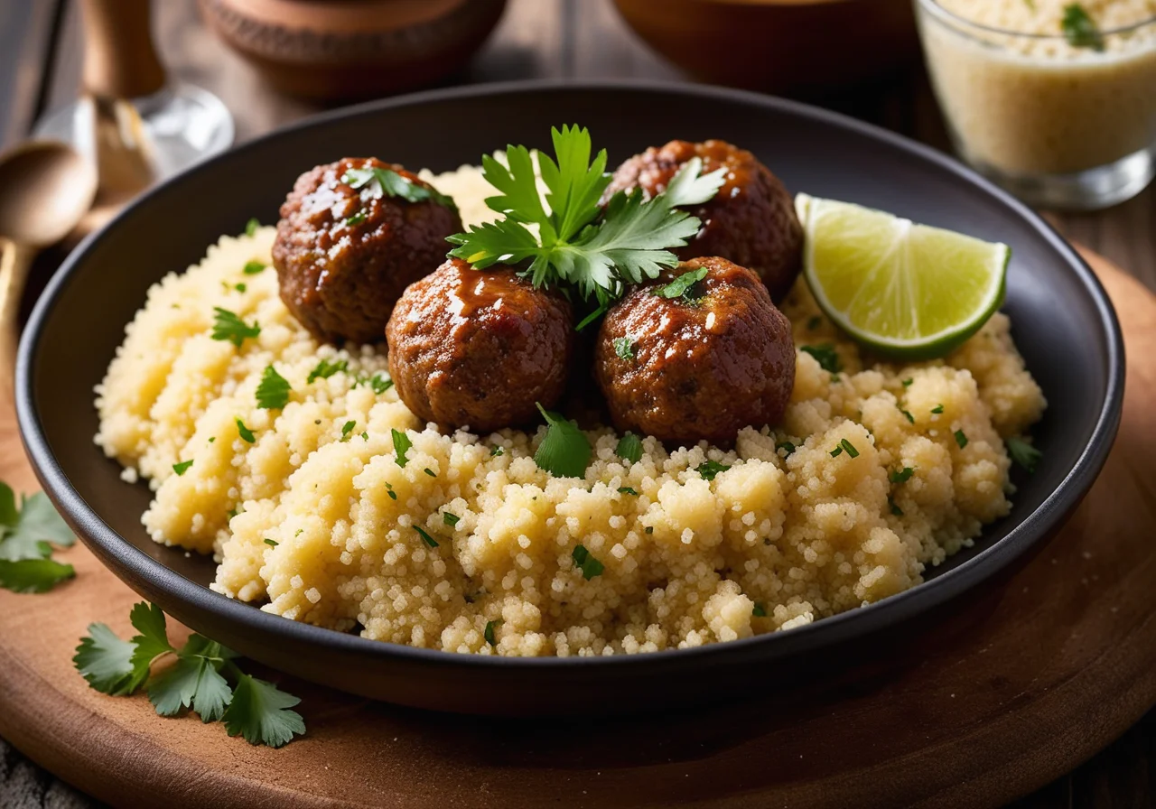 Couscous with Lamb Meatballs