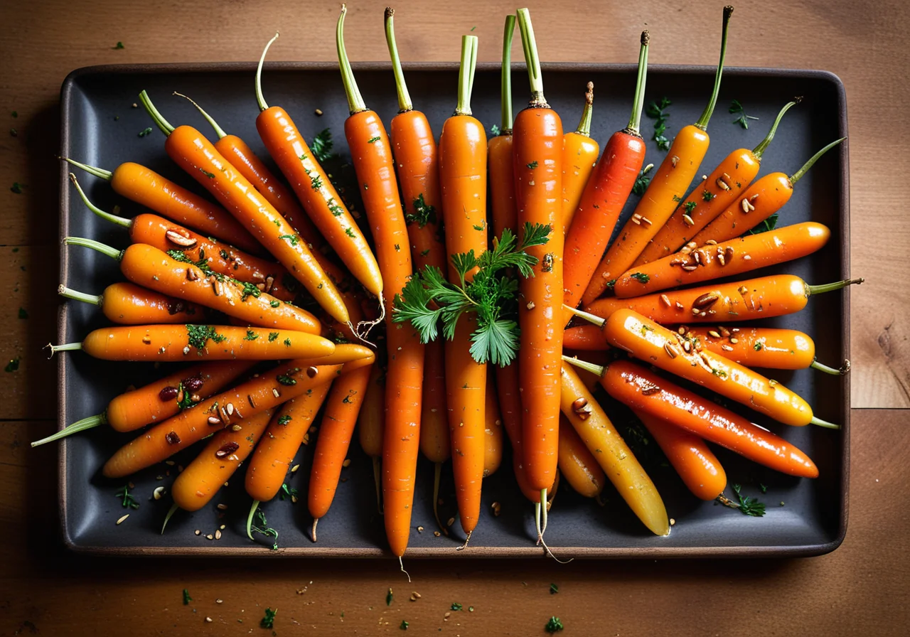 Glazed Carrots with Pine Nuts