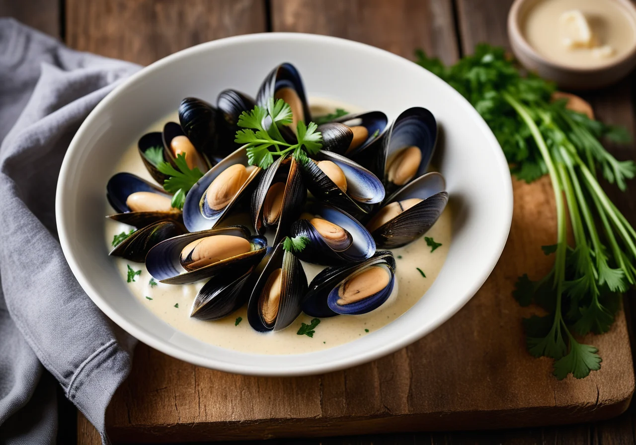 Mussels in White Wine Broth