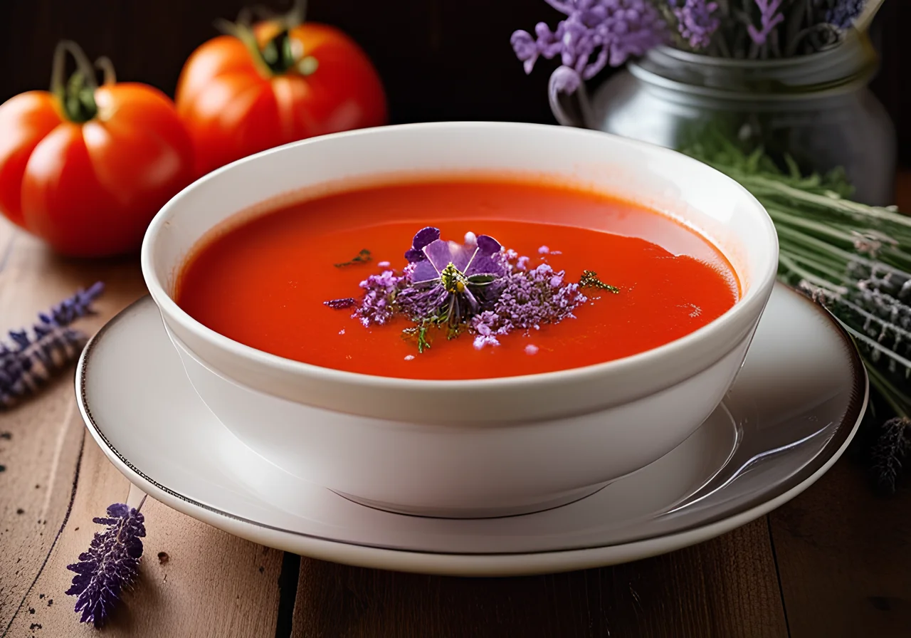 Tomato Soup with Lavender