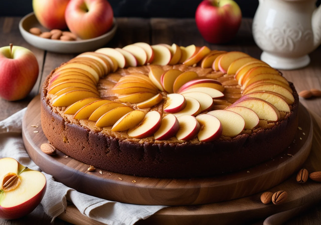 Apple Cake with Almonds