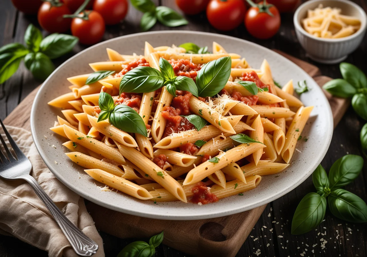 Penne with Vegetable Sauce