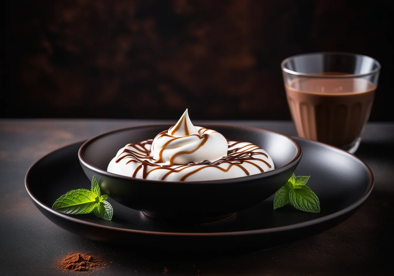 Chocolate Pudding with Meringue