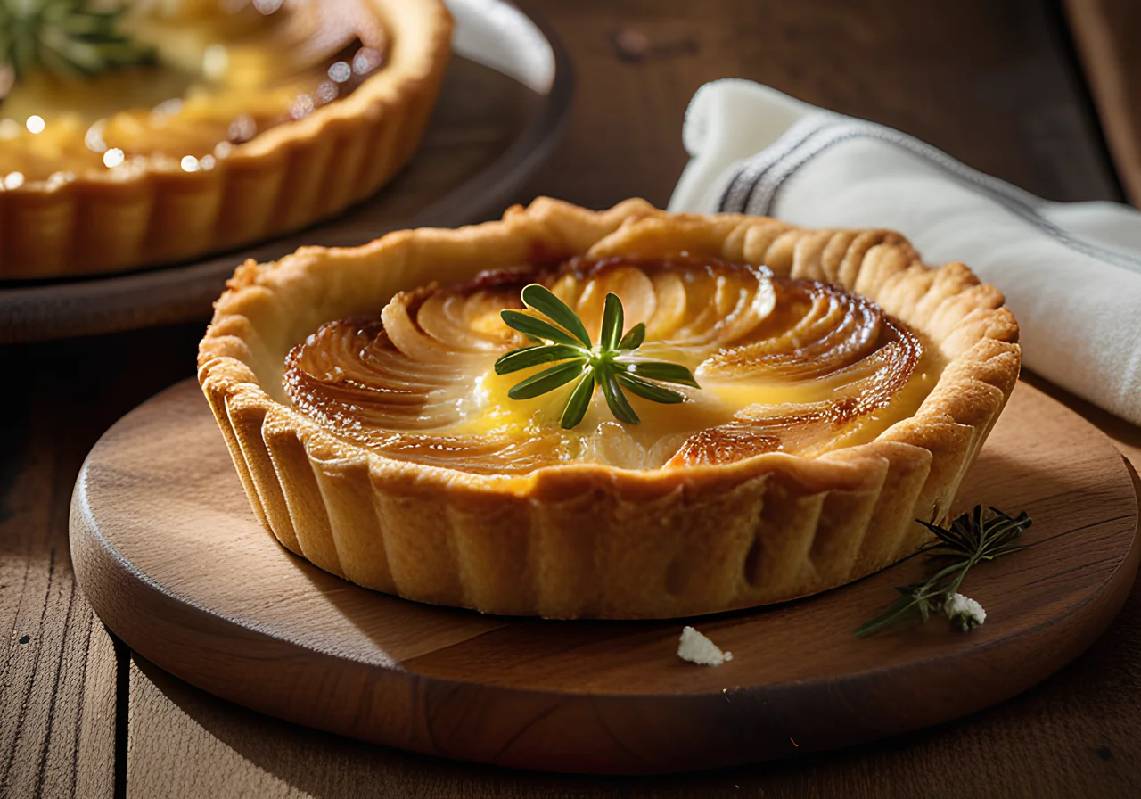 Onion Quiche with Goat Cheese