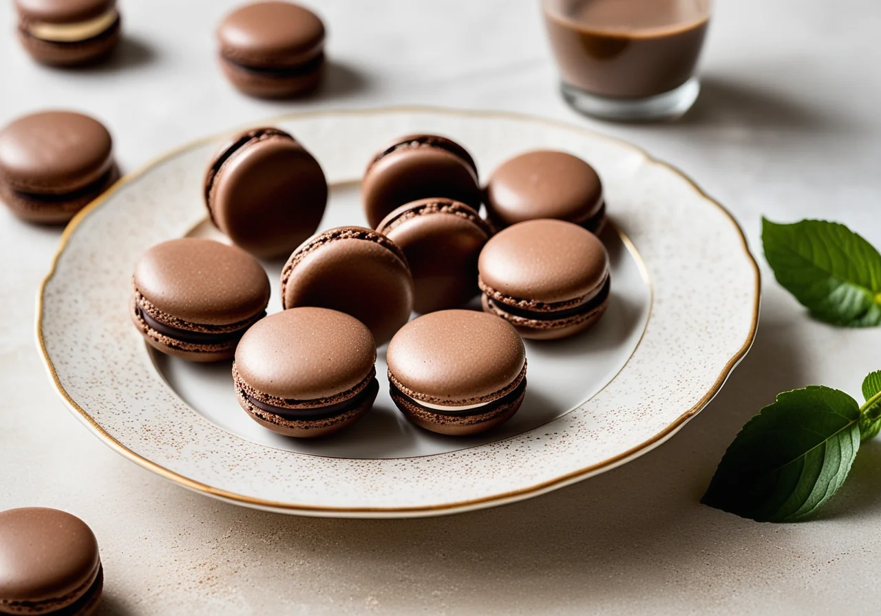 Chocolate Macarons