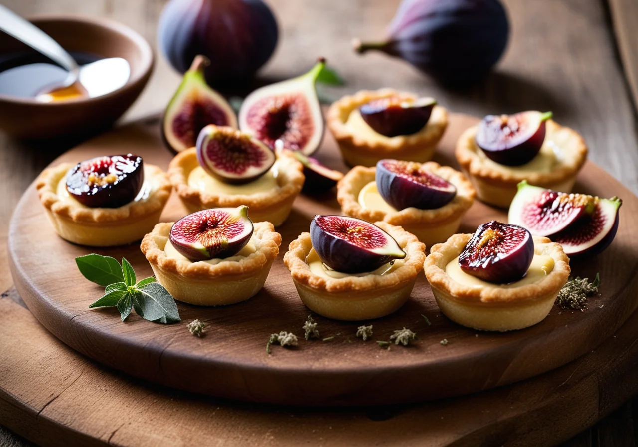 Goat Cheese Tartlets with Figs