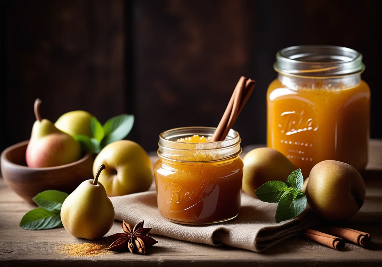 Pear-ginger Marmalade with Cinnamon