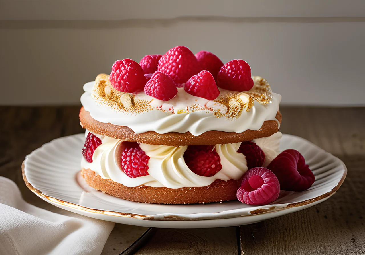 Raspberry Cream Cake