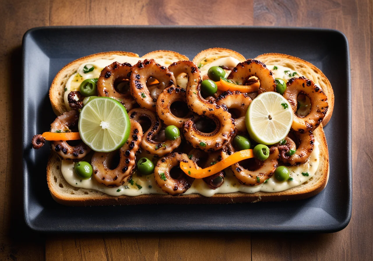 Octopus on Toast