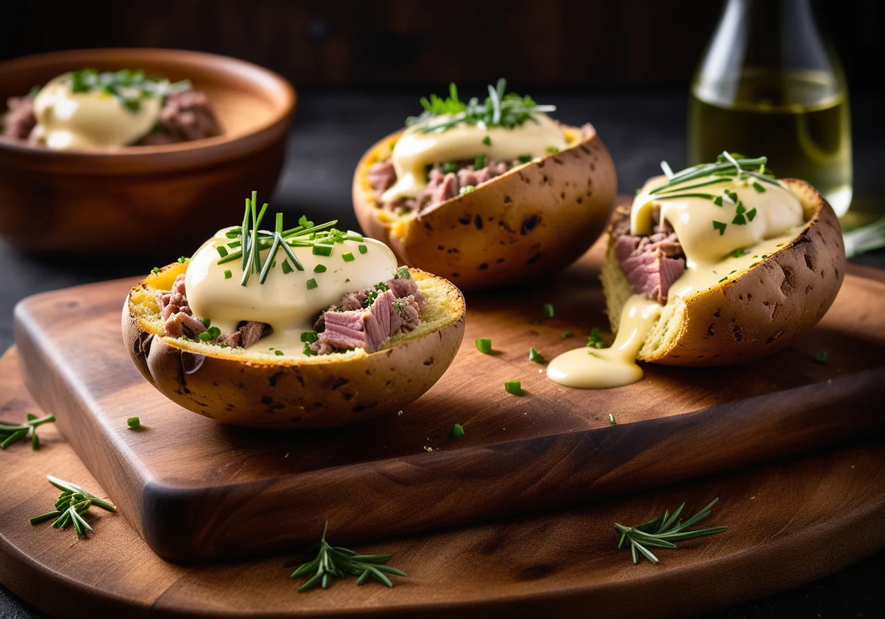 Baked Potato with Tuna Salad