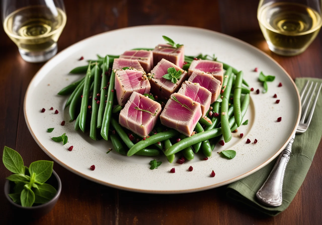 Tuna with Beans and Mint