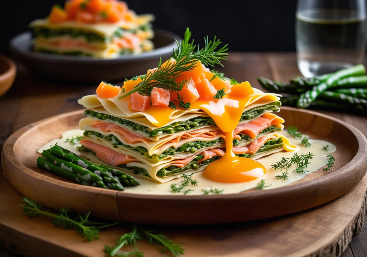 Salmon Spinach Lasagna