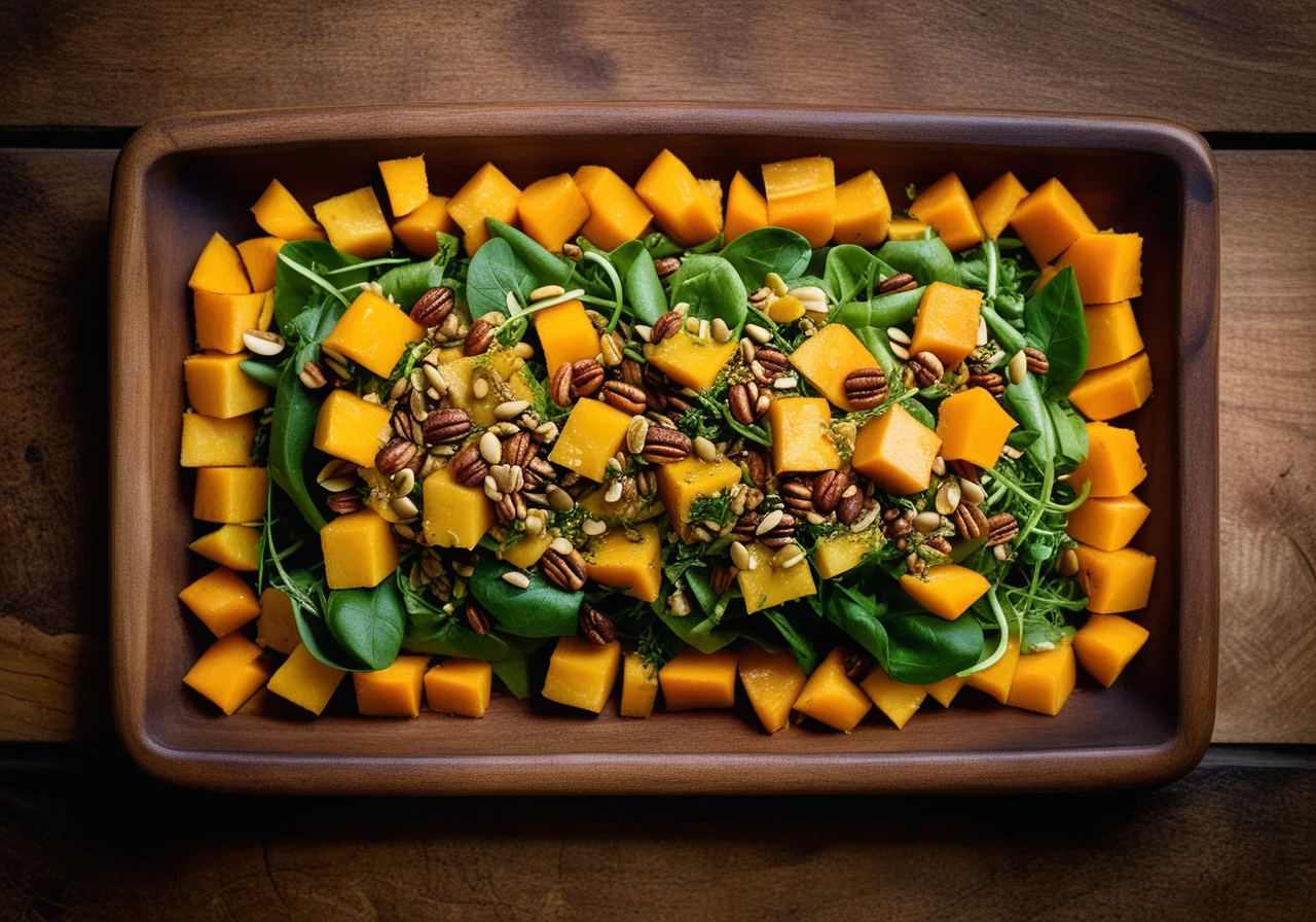 Field Salad with Parsnips and Mustard Vinaigrette