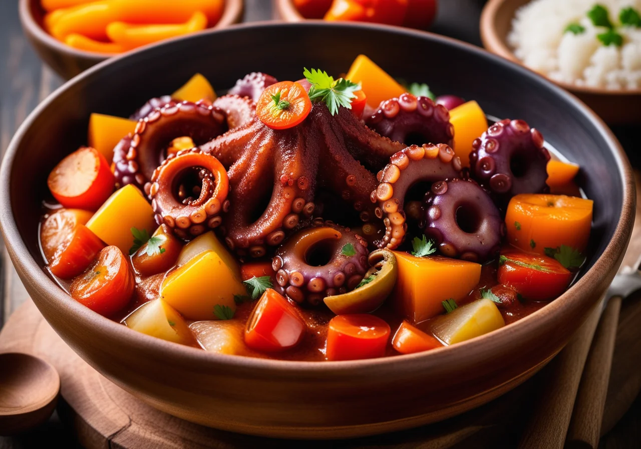 Octopus with Vegetables