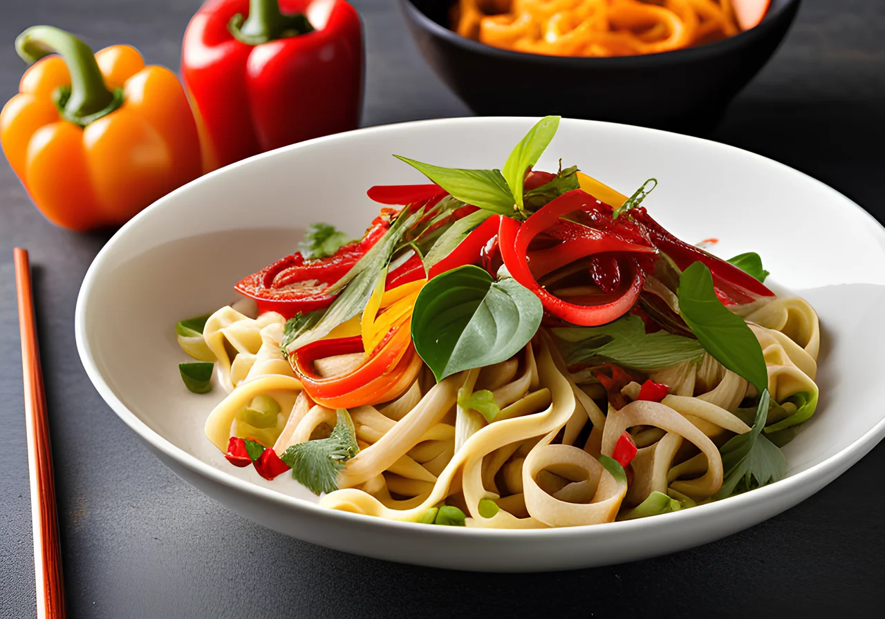 Egg Noodles with Mixed Vegetables