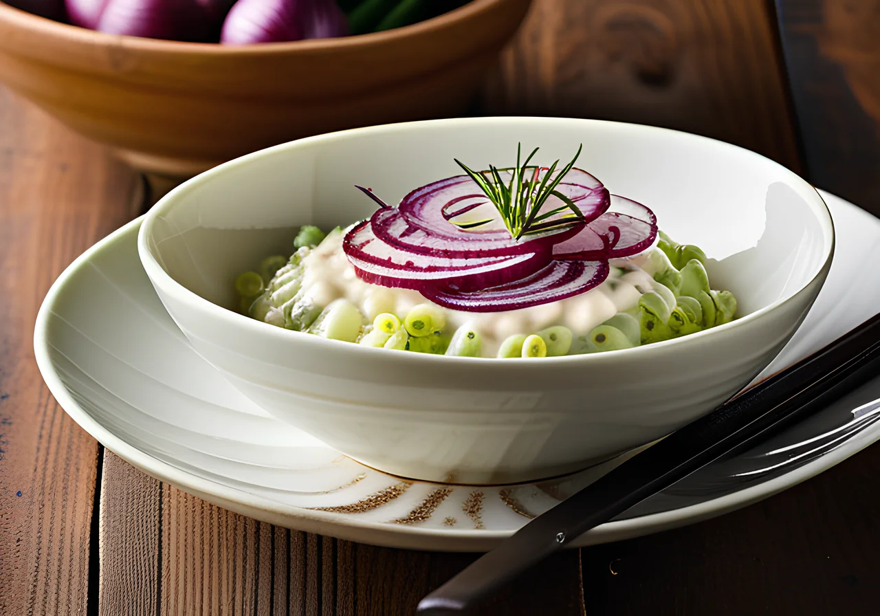 Onion Salad with Herb Mayo