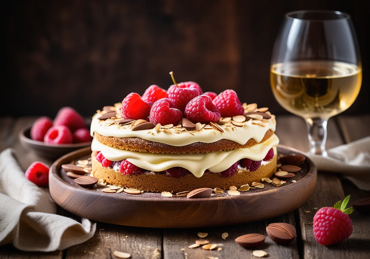 Raspberry and Cream Cake