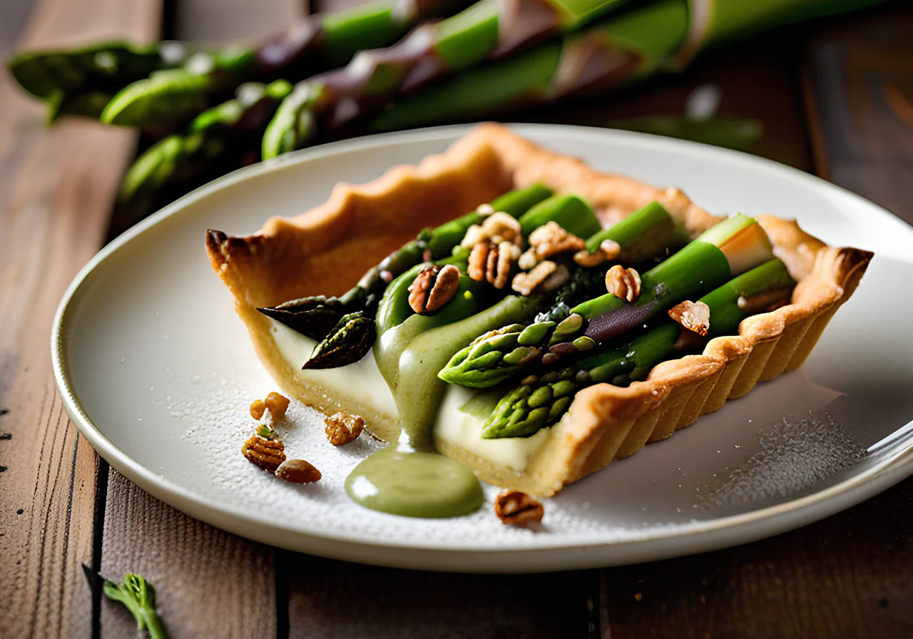 Asparagus Tart with Walnuts