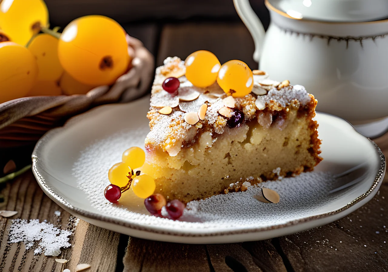 Currant Cake with Crumble