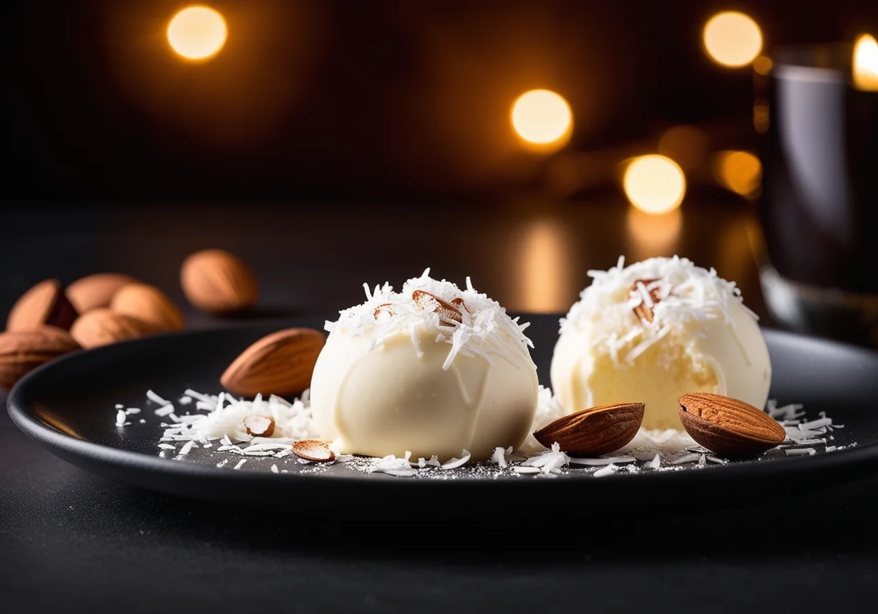 White Chocolate Coconut Truffles