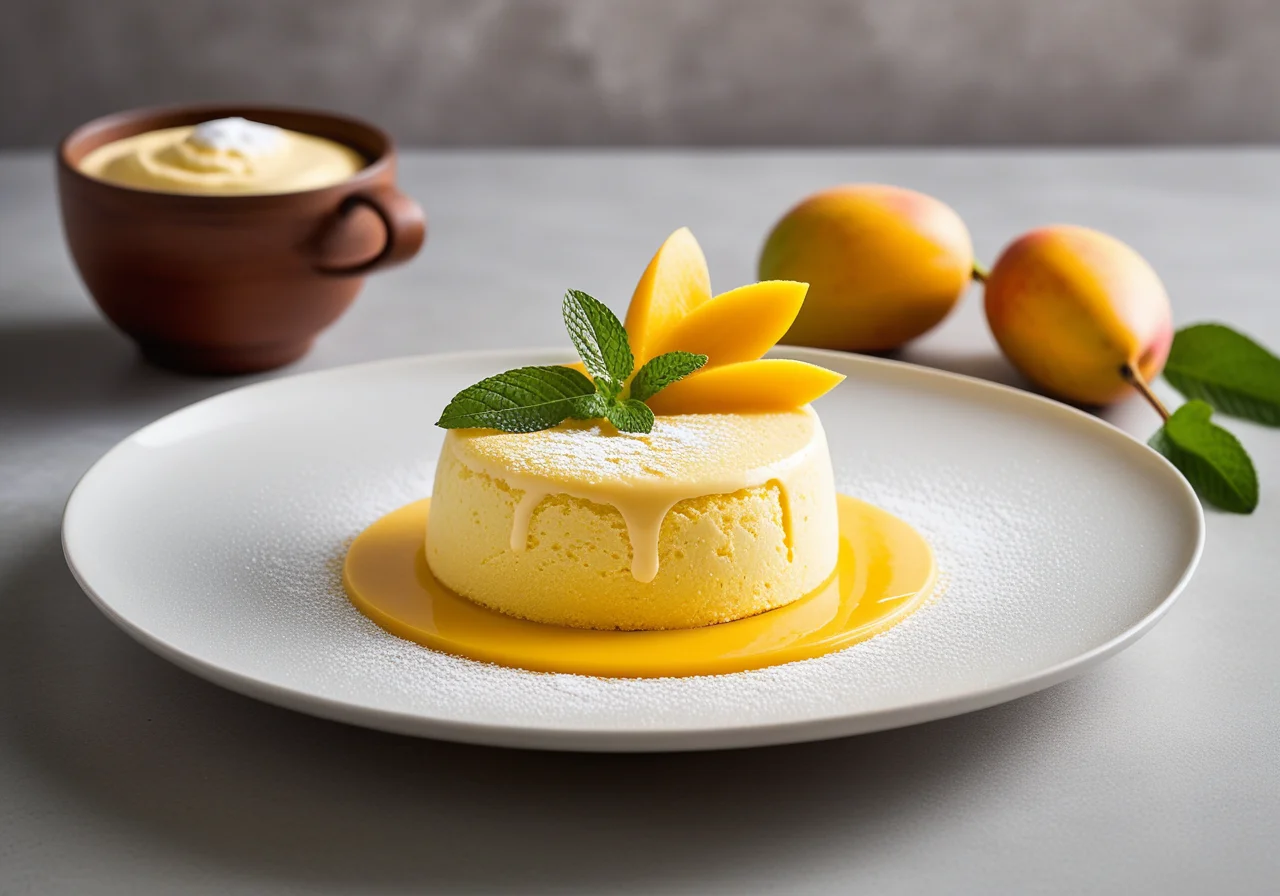 Mango Ice Soufflé