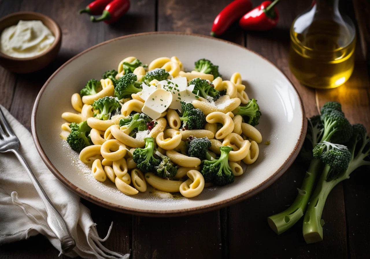 Baked Cavatelli with Broccoli Florets and Tuna