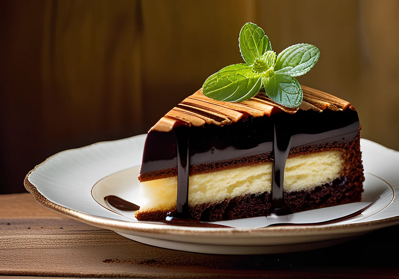 Tree Cake with Chocolate Glaze