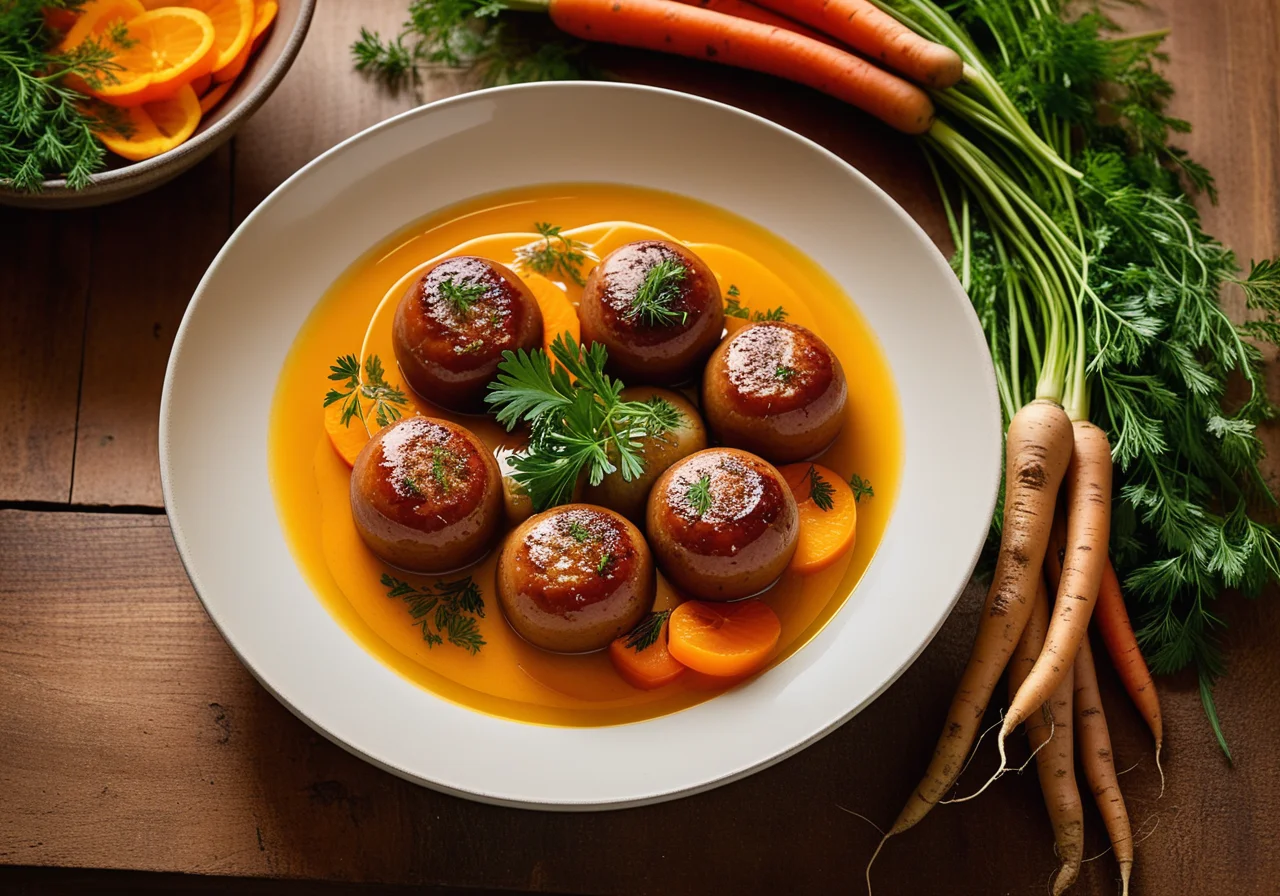 Bratwurst with Julienne Vegetables