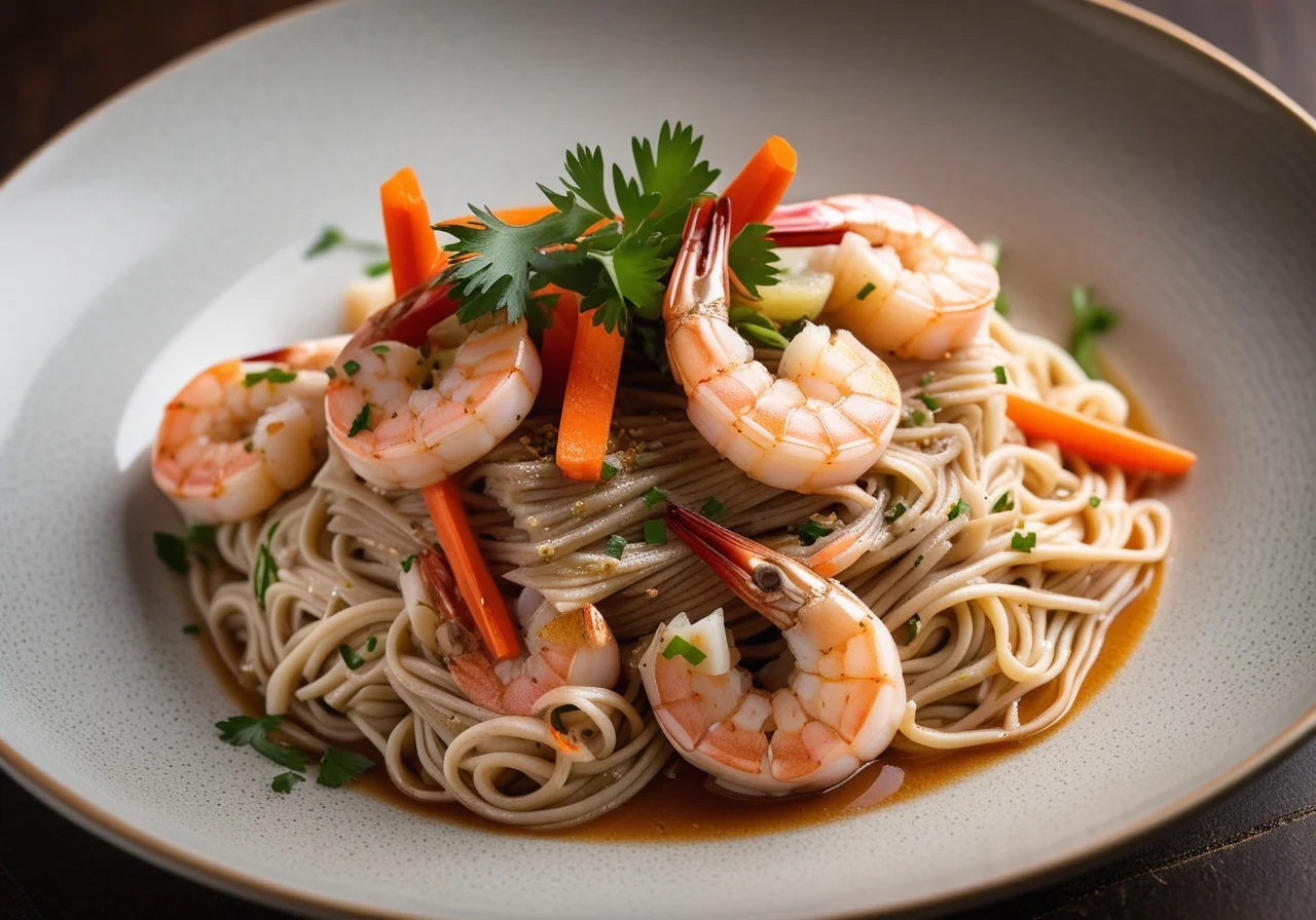 Steamed Pike Perch with Shrimp