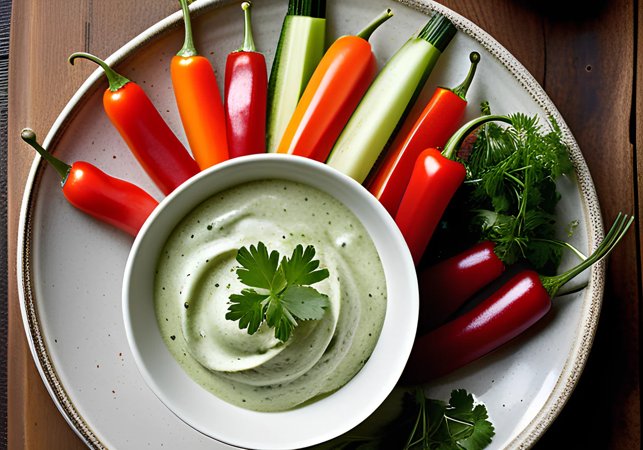 Vegetable Sticks with Herb Quark