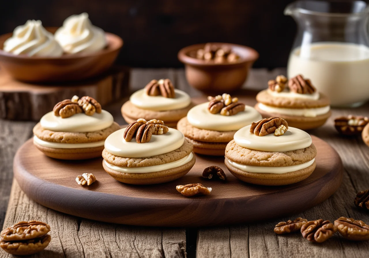 Whoopie Pies with Cream Cheese Walnut Cream