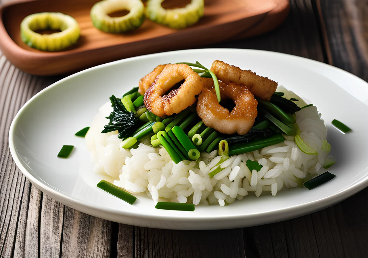 Green Stir-Fry Rice from the Wok