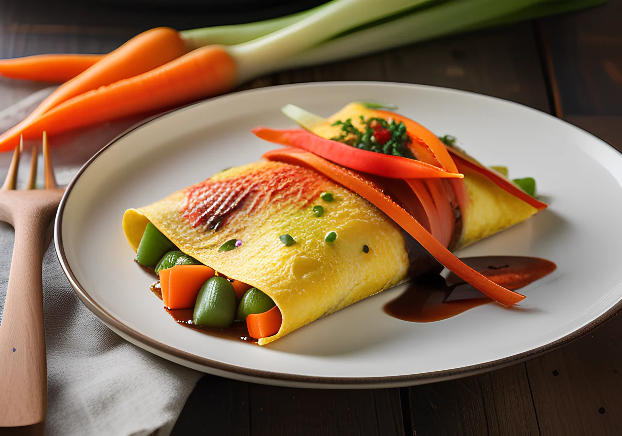 Tofu and Vegetable Omelette