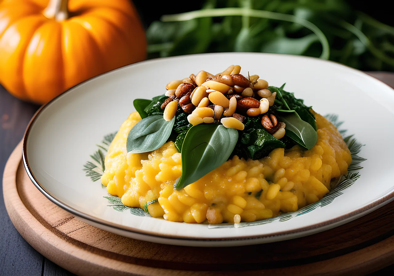 Pumpkin and Corn Risotto