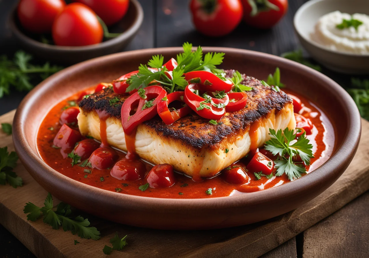 Cod Patties in Tomato Sauce