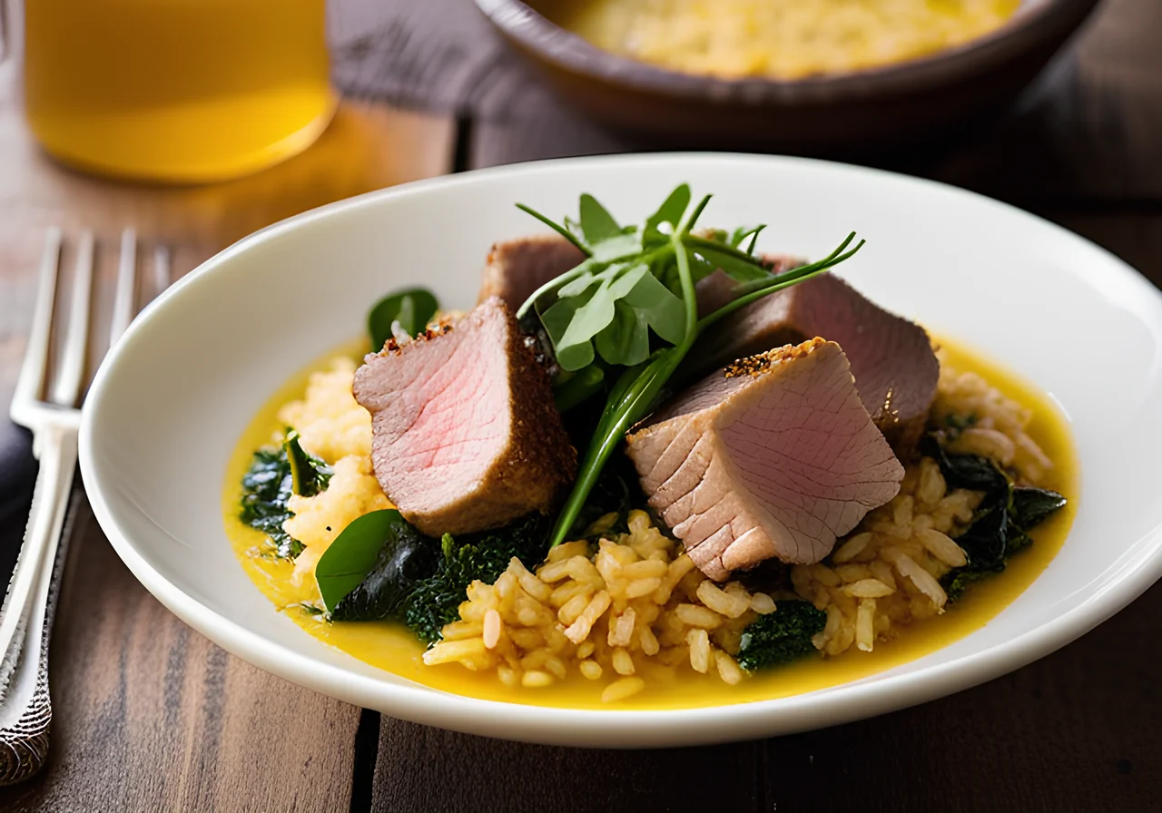 Oriental Rice Pilaf with Lamb