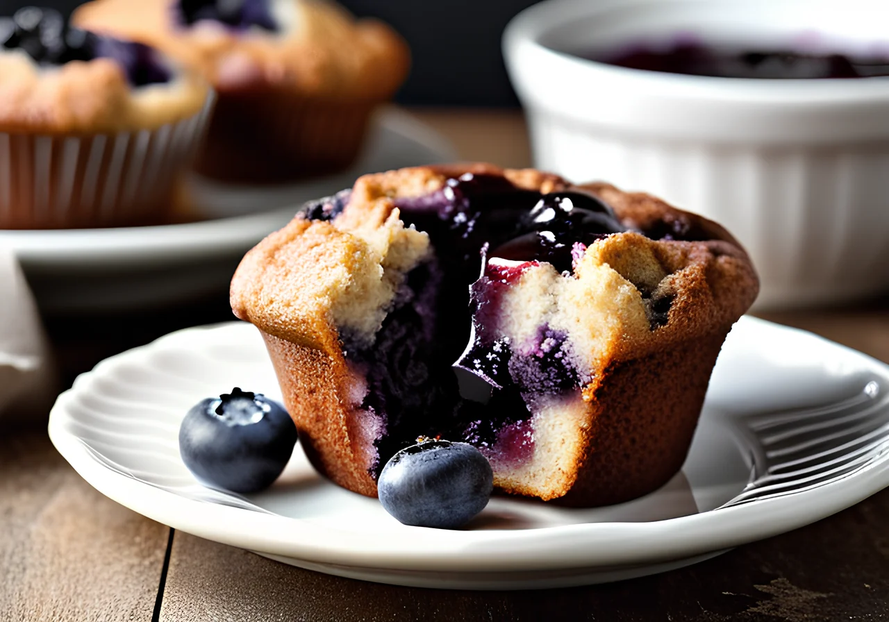 Chocolate Blueberry Muffins