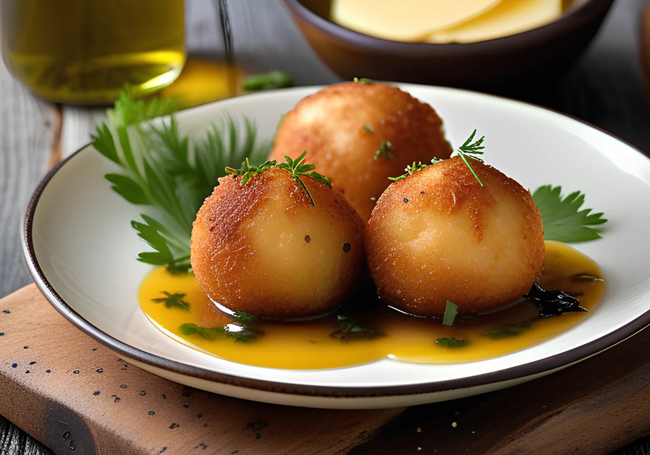 Rice Balls Filled with Mozzarella