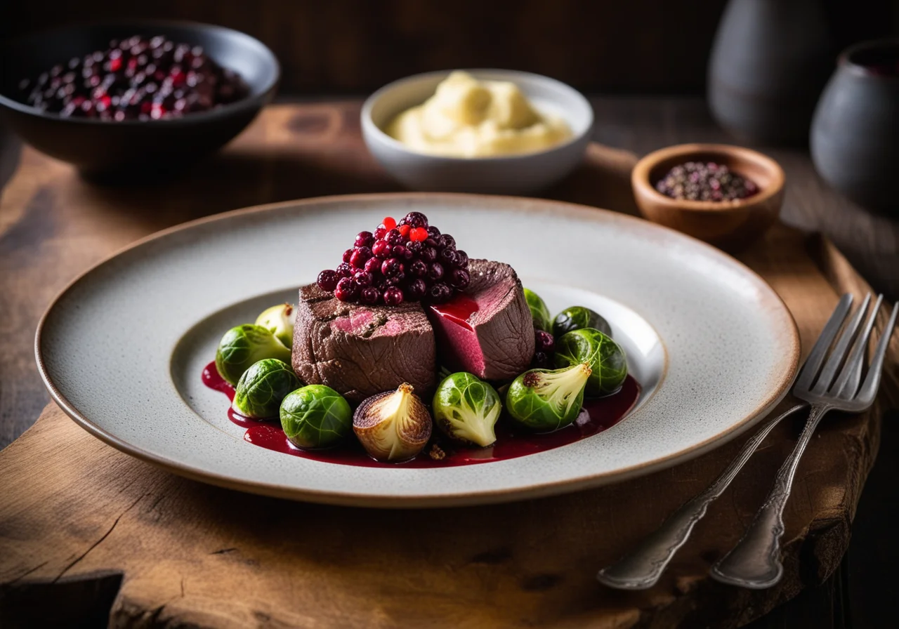 Venison Fillet with Peppercorns