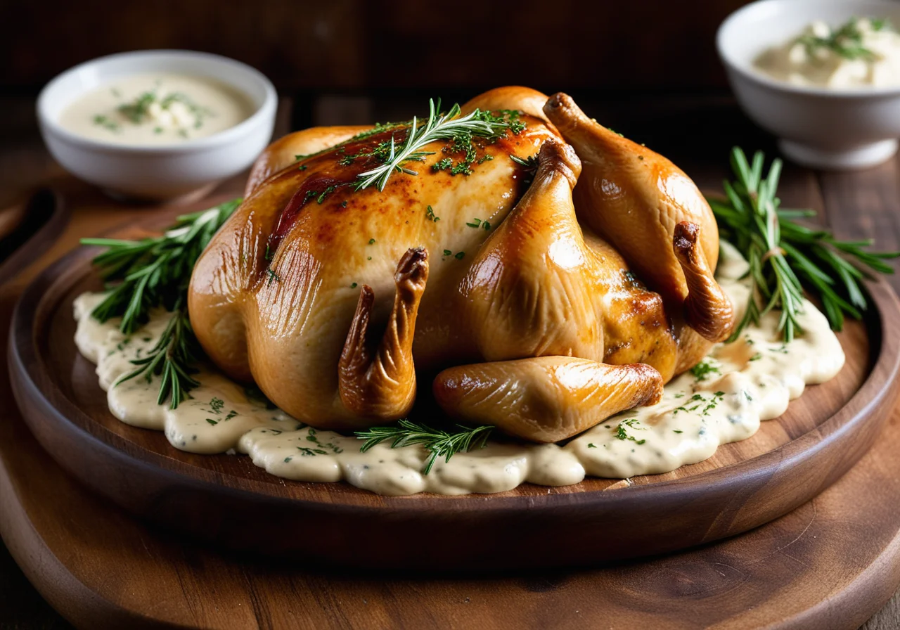 Stuffed Chicken in Swabian Style (Mistkratzerle)