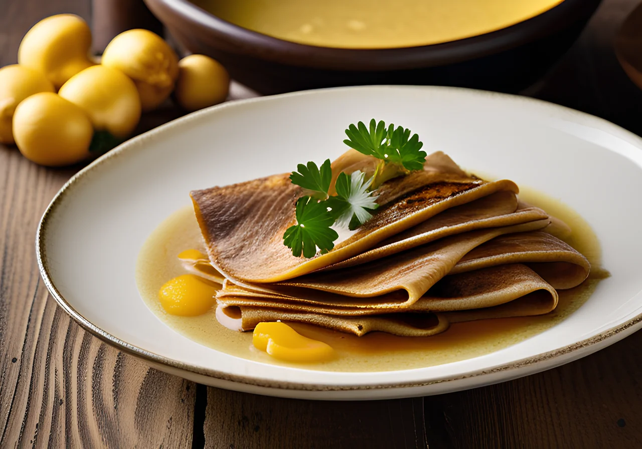 Crepe Porcini Soup